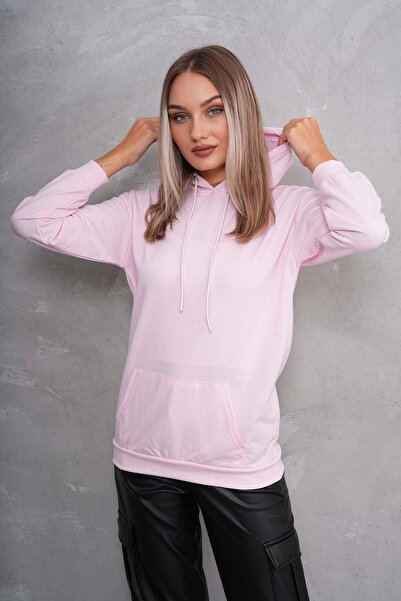 ŞİMAL Γυναικείο φούτερ με κουκούλα με τσέπη καγκουρό 255310 -