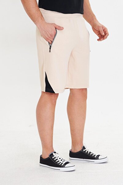 Marco Ferry Men's Polycotton Shorts Ecru 6048-E