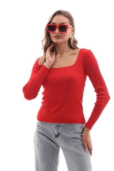 ŞİMAL Pulover de damă cu guler pătrat - 245010