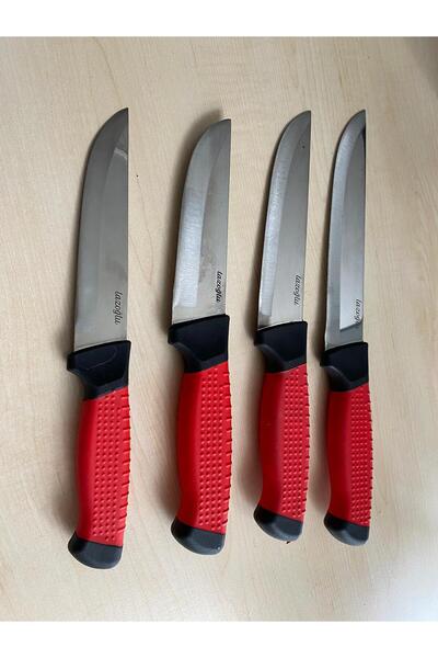 Lazoğlu Çift Renkli 4 Lü Kasap Bıçak Seti