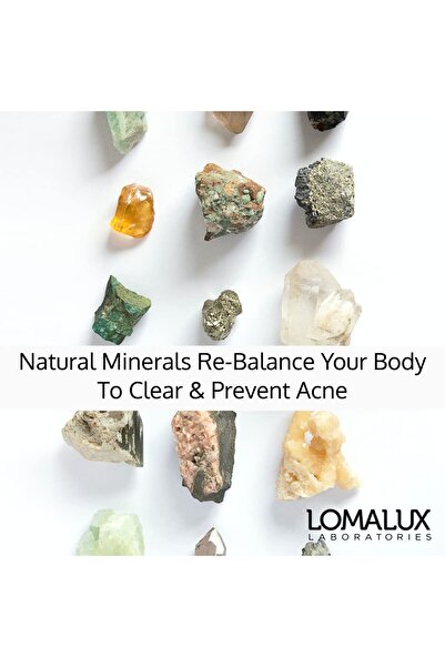 Loma Lux Natural Acne Pill with Zinc & Sulfur - Dermatologist Developed, Clears & Prevents Acne