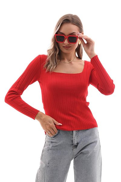 ŞİMAL Pulover de damă cu guler pătrat - 245010