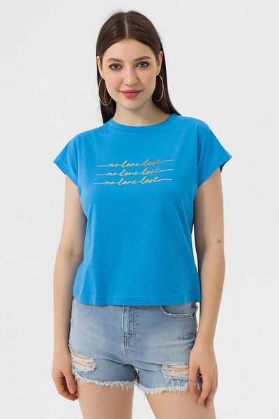 ŞİMAL Tricou de damă cu imprimeu folie - 250036