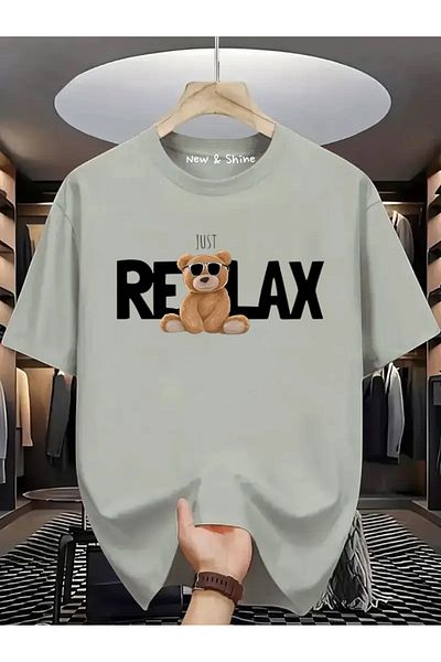 New Shine Μπλουζάκι με στάμπα RELAX BEAR