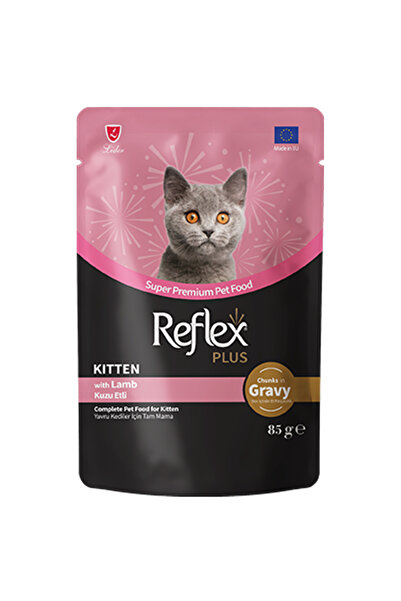 Reflex Plus Sos İçinde Parça Kuzu Etli Yavru Kedi Konservesi 85gr