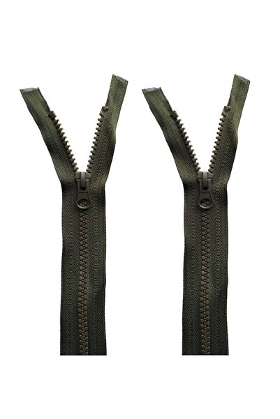 U5 FASHION Haki 80 Cm Kemik Diş Fermuar 2 Adet