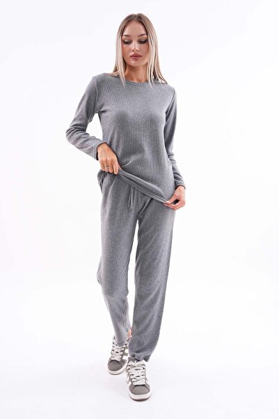 ŞİMAL Women's Embroidered Camisole Two-Piece Set 255012 -