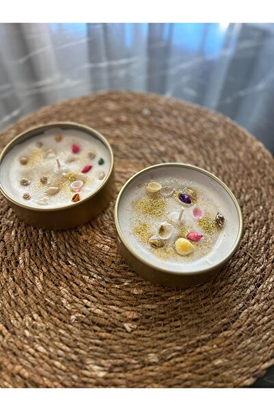 BEYMEL Dekoratif Kokulu Mum, Kokulu Mum, Hediyelik Mum, Metal Kutulu Mum, Tro...