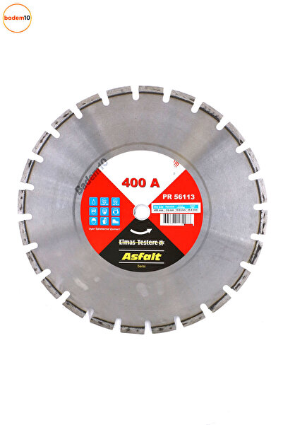 Badem10 Asfalt Kesme Testeresi Elmas Testere Bıçağı Kesim Asfalt Beton 400 mm