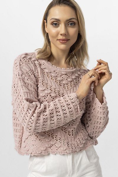 ŞİMAL Pulover de damă cu dantelă ajurata 250389   -