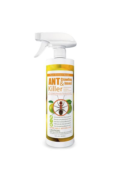 EcoVenger قاتل النمل والحشرات (برائحة الحمضيات) 16 أونصة، يقتل بسرعة وآمن للأطفال والحيوانات الأليفة