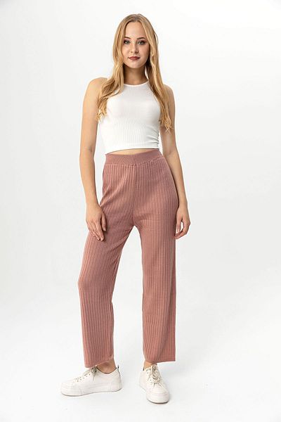 ŞİMAL Women's Ribbed Knitwear Knitted Pants