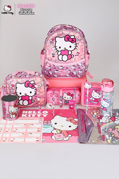 Hello Kitty TEK BÖLMELİ KÜÇÜK BOY 32 CM HELLO KITTY ANAOKUL,BESLENME VE KALEM...