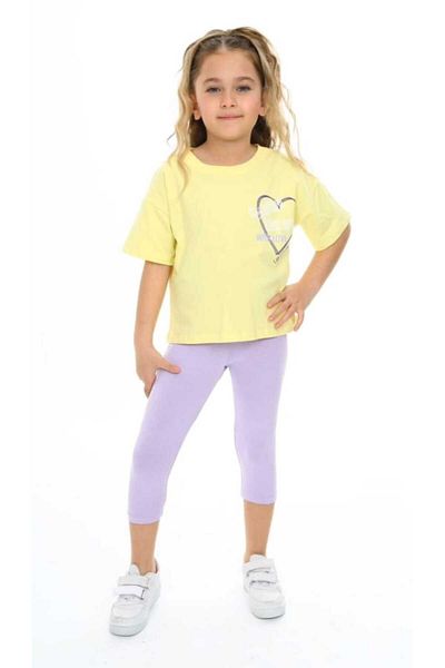 BİR DOZ ÇOCUK GÜLÜŞÜ Girl's Cotton Summer Suit