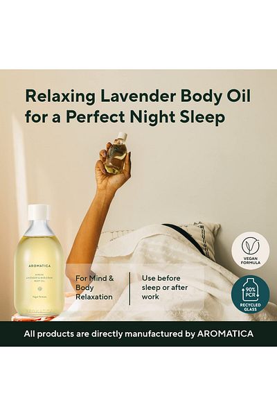 Aromatica Serene Body Oil Lavender & Marjoram - 100ML - Aromatherapy Massage Oil for Women
