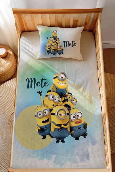Homamia Montessori Pique Set Jacquard 100% Cotton Minions