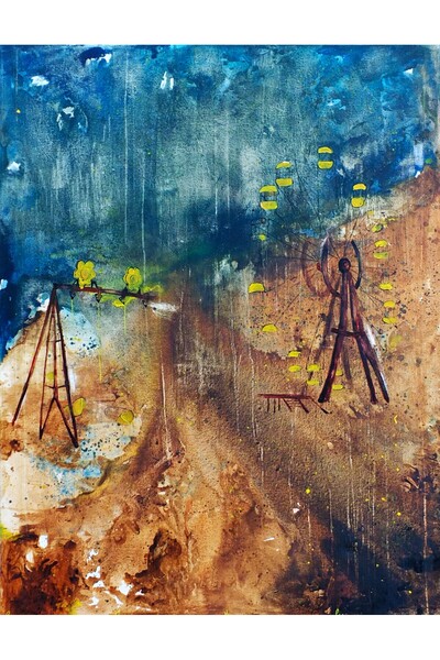 artoloji Ecmel Sarıkaya - Seri 17 - 2016 - Tuval üzerine akrilik - 180x140 cm
