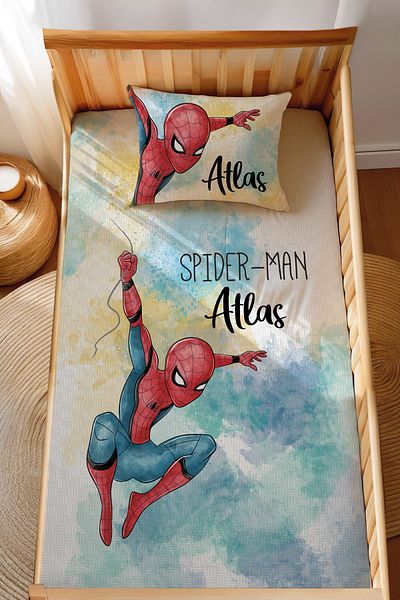 Homamia Montessori Toy Set: Jacquard 100% Cotton & Spiderman