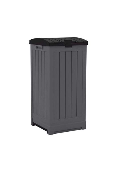 Suncast Hideaway Resin Trash Can with Lid 39 Gal