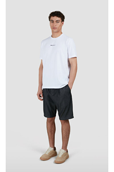 PAUL&SHARK Ανδρικό μονόχρωμο κοντομάνικο λευκό μπλουζάκι 100% βαμβακερή εφαρμογή 25411060-010
