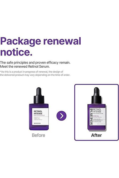Some By Mi Korean Retinol Intense Reactivating Face Serum - Mild 0.1% Retinol Serum - 30Ml