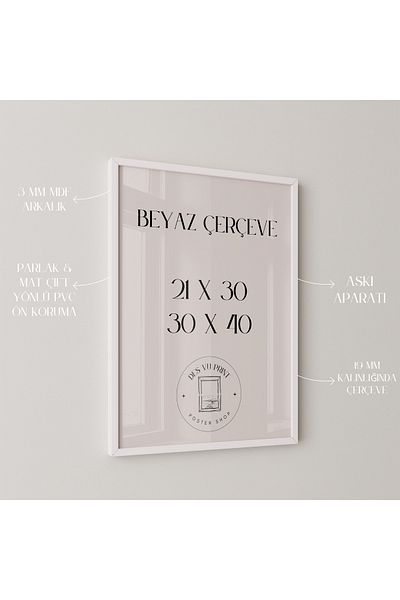 DES VU PRINT White Frame, Poster Frame, Des Vu Print Frame 21X30 Frame, A4 Frame