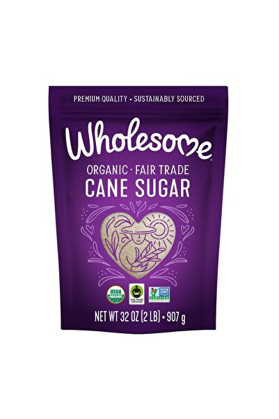 Wholesome Sweeteners 32-Ounce Organic Fair Trade Cane Sugar, Non-GMO, Gluten-...