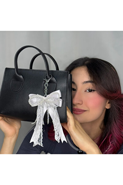 Elifsu Jewelry Beyaz Çanta Charmı