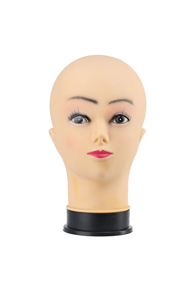 CREST E-TİCARET Soft Short Head Mannequin with Makeup