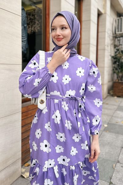 Gizce Defan Lilac Dress