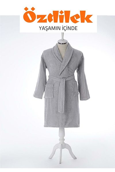 Özdilek Özdilek Single Bathrobe Şalyaka-Colourist Gray (Size XXL)