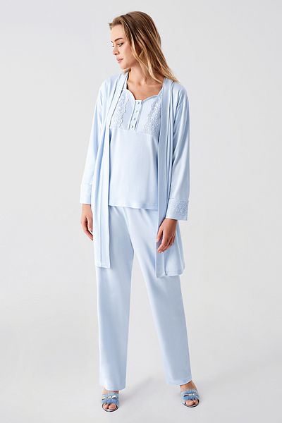 PERİN 321- SET DE NOAPTE PIELE BUMBAC PIELE 3 PIESE