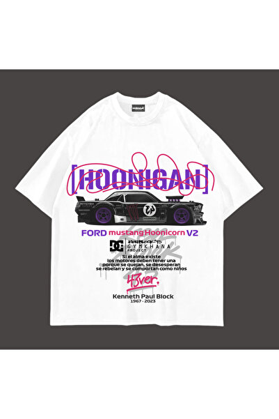 DEEFWEAR White Hoonicorn V2 Printed Oversize Tshirt -Mingalondon