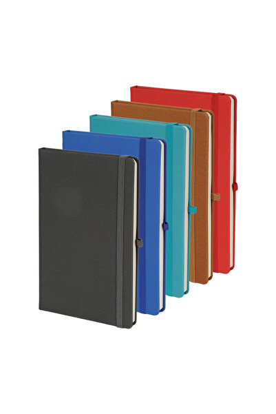 Tura bloknot termo deri kapak defter 14x23 lastikli çizgili - çizgisiz