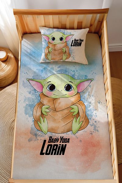 Homamia Montessori Pique Set Jacquard 100% Cotton Baby Yoda