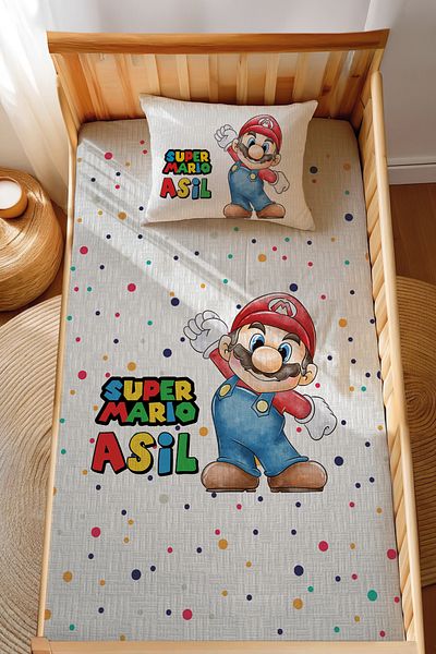 Homamia Super Mario Jacquard Montessori Pique Set 100% Cotton