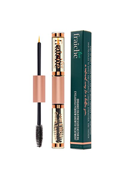 Live Fraiche USDA Organic Castor Oil Lash Serum - Cold Pressed for Thicker, F...