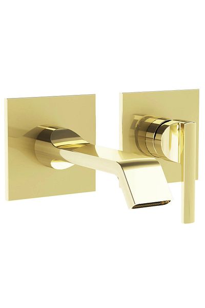 VitrA Baterie ingropata lavoar baie, partea aparenta, auriu