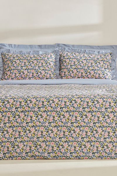 Karaca Home Σετ Παπλωματοθήκη Punava 100% βαμβακερό μονό παπλωματοθήκη Navy Blue