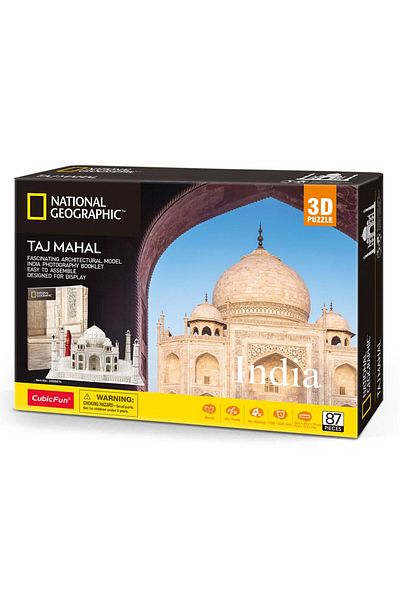 Cubic Fun National Geo 3D Puzzle Taj Mahal - 87 Pieces