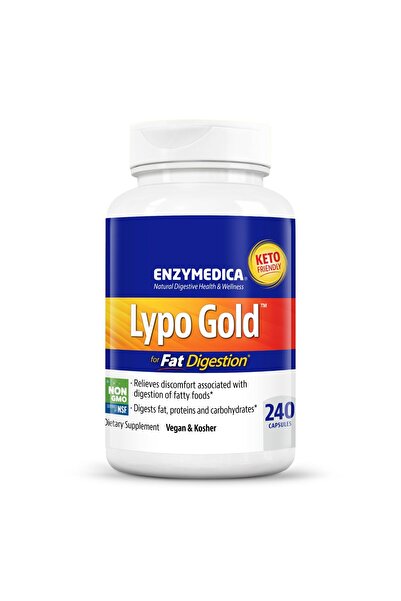 Enzymedica ليبو جولد، إنزيمات هضمية لهضم الدهون، توفر تخفيفًا سريعًا للغازات ...