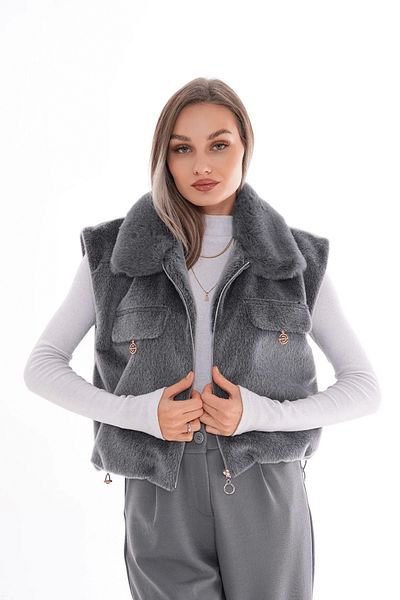 İKLİM LİFE Collar Fur Short Vest