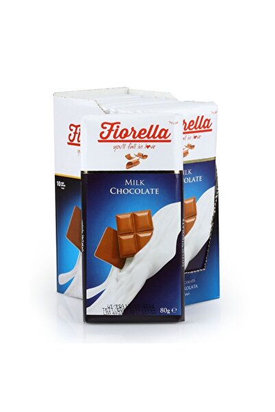 FIORELLA Sütlü Çikolata Tablet 80 Gr. 10lu (1 KUTU)