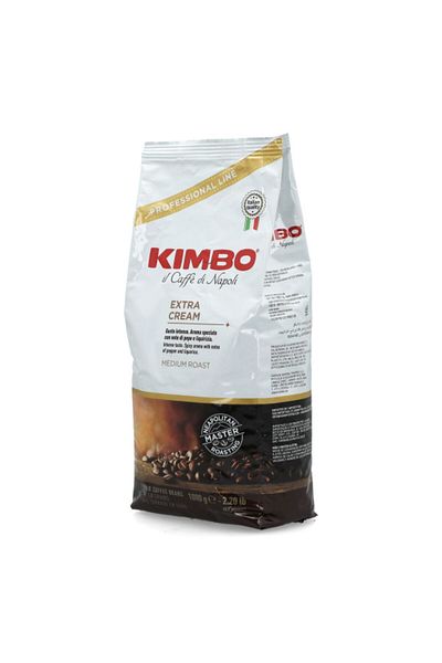Kimbo حبوب قهوة كاملة محمصة متوسطة من بروفيشنال لاين إكسترا كريم 1 كجم
