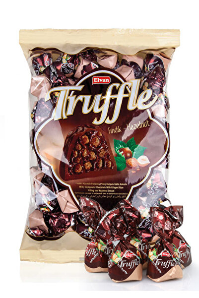 Elvan Truffle Fındıklı 1000 Gr. (1 Poşet)