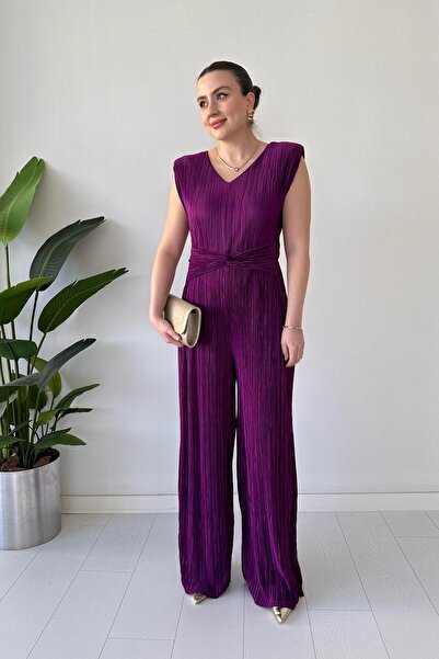 MaziButik Purple Knot Krin Valle Jumpsuit