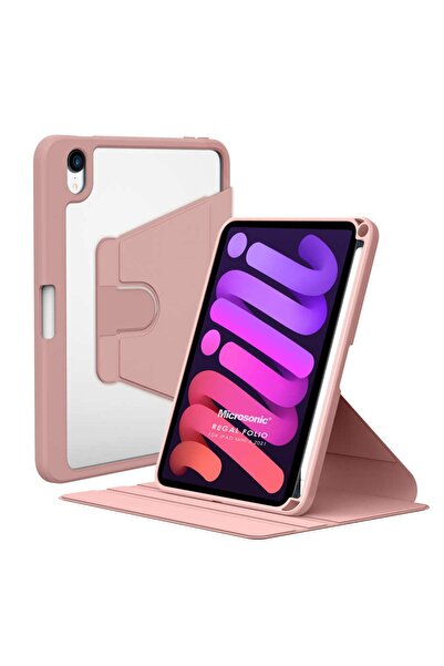 Microsonic Apple iPad Mini 7 Kılıf (A2993-A2995) Regal Folio Pembe