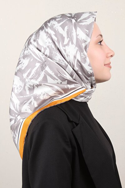 Belli Twil İpek Eşarp 4014-37 Gri