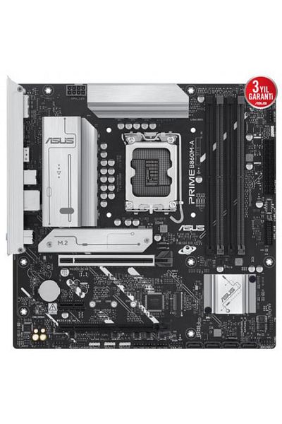 ASUS Prime B860M-A-Csm 8666 Mhz Oc Ddr5 Intel Socket 1851 Matx Motherboard
