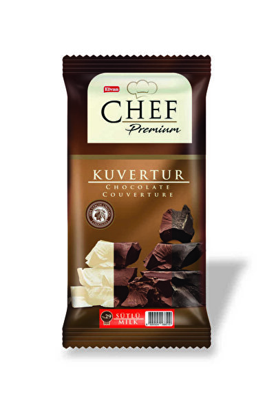 Elvan Chef Premium Yüzde 29 Sütlü Mini Kuvertür 200 Gr. (1Adet)